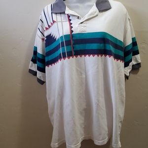 Vintage Retro 90s Western Outfitters polo shirt SzL